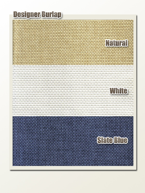 What color tablecloths and runner help please wedding Burlap Swatch