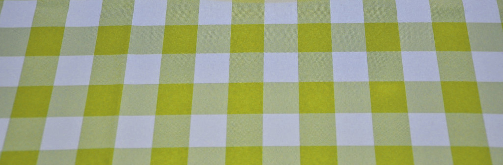 Yellow Poly Check Tablecloth from Premier Table Linens
