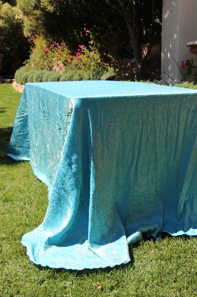 Turquoise Gold Dazzle Table Linen